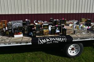 lot 203 image: Large collection of Jack Daniels bottles