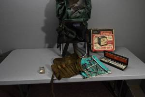 lot 268 image: Coleman Oven, backpack
