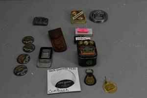 lot 216 image: Coasters, Cards, lighter, fobs
