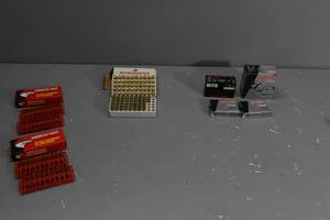 lot 282 image: 2) Boxes .223 ammo & 2) 45 auto