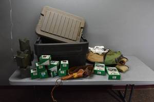 lot 318 image: 6) Cases &amp 16 Boat gun rests