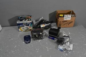 lot 435 image: Sony movie camera, DVD player