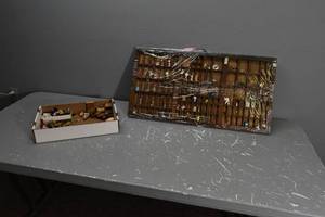 lot 438 image: Printers box wMiniature Figurines