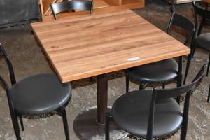 lot 95 image: 30 Square table and 4) chairs with Marine grade seats