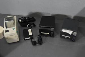 lot 161 image: Kitchen printers, battery backup and Martin Yale opener