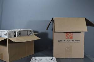 lot 145 image: 2) Large boxes of cardboard to go trays