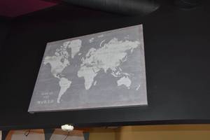 lot 52 image: Map of the World 40 x 30
