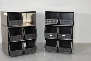lot 118 image: 6) SS boxes with plastic drawers