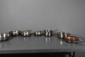 lot 123 image: Vollrath pan, 4) Gordon Ramsey & misc pans