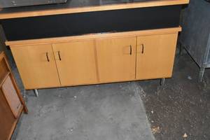 lot 75 image: Four door counter cabinet