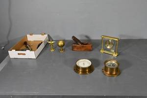 lot 103 image: Assorted clocks,boat