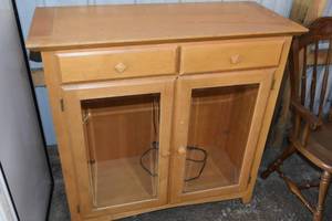 lot 46 image: Double drawer lit cabinet