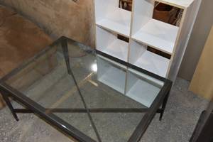 lot 76 image: Glass top coffee table