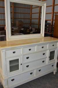 lot 93 image: Ivory colored dresser