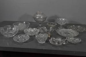 lot 119 image: Cut & press glass