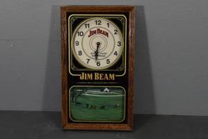 lot 141 image: Jim Beam battery clock