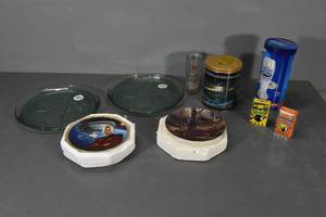 lot 150 image: Glass decorator plates