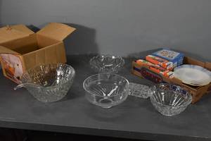 lot 165 image: Punch Bowl3 glass bowls