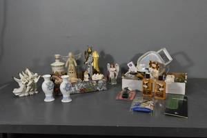 lot 192 image: Angels,vases,dishes etc