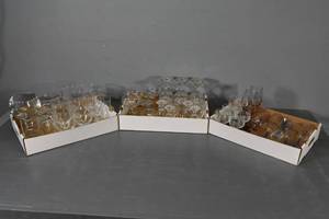 lot 204 image: 3 flats stemware