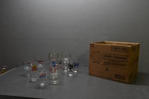 lot 245 image: Variety of Beer glasses