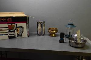 lot 256 image: Ninja, Bird Feeder, Vase, etc