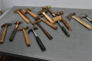 lot 288 image: 10) Hammers, 2) Hackets