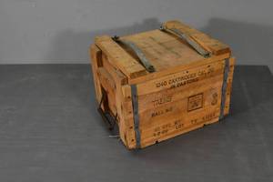 lot 319 image: Wooden small arms amo case