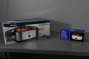 lot 341 image: 20 qt SS Rival Roaster oven
