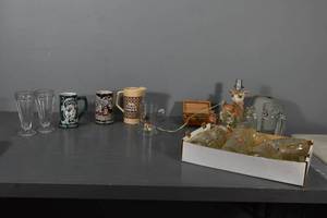 lot 349 image: Steins, A & W mugs, Hamms