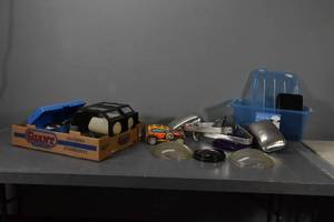 lot 355 image: Mirrors battery candles, lens