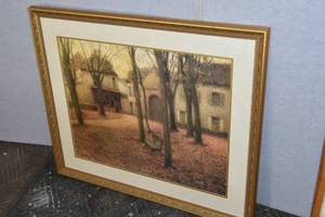 lot 427 image: Fall Yard scene print 36 X 31