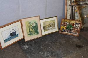 lot 431 image: 3) Prints & Needle point