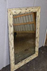 lot 436 image: Antique finished wall mirror