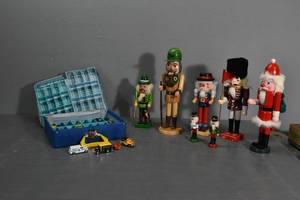 lot 370 image: Small cars & trucks, Nut crackers