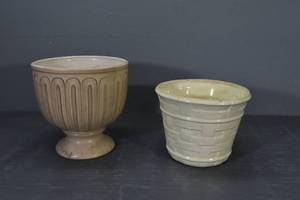 lot 80 image: 2 planters-10,11 diameter
