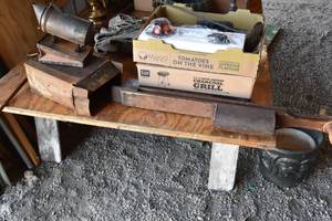 lot 163 image: Smoker, Planter, Bags