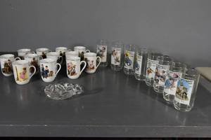 lot 235 image: Saturday Evening Post glassware