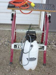 lot 61 image: TOOL SHOP WORK MATE, SPRAYER, PIGTAIL EXTENSION