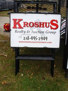 lot 39 image: FIVE REAL ESTATE AUCTION SIGN FRAMES 20X30