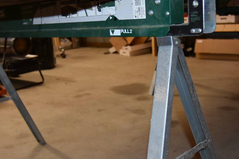 Masterforce folding on sale steel sawhorse