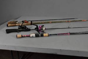 lot 34 image: 5 Fishing rods