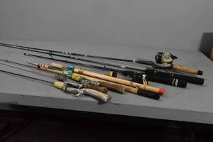 lot 35 image: 3 Steel rods, 2 Ice sticks and more