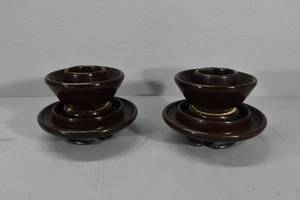 lot 38 image: 2 Large Telephone Pole insulaters