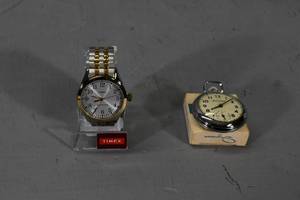 lot 46 image: Biltmore pocket watch & Timex