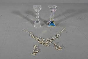 lot 48 image: Mrs MN Tierra, &amp Ear rings, candle holders
