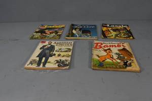 lot 59 image: # 1 Abe Lincoln, 3) Lassie comics