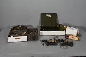 lot 31 image: Misc. hardware, organizer, pool filler