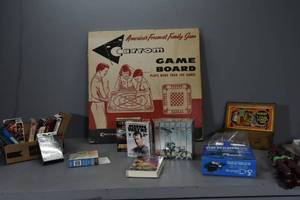 lot 52 image: CB Radio, Carrom Board, VHS