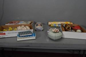 lot 63 image: Dolls, pill boxes, Knick Knacks